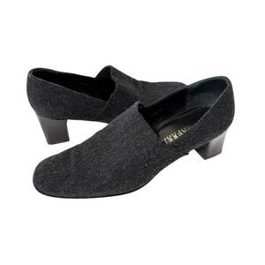 Lauren Ralph Lauren Womens Wool Dark Gray Quiet Luxury Block Heel Pump Size 9.5B